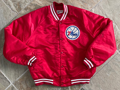 Vintage Philadelphia 76ers ChalkLine Satin Basketball Jacket, Size Large