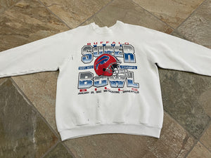 Vintage Buffalo Bills Super Bowl XXVI Football Sweatshirt, Size Large