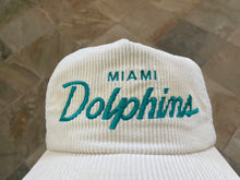 Load image into Gallery viewer, Vintage Miami Dolphins Sports Specialties Corduroy Script Strapback Football Hat