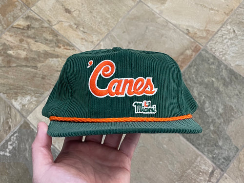 Vintage Miami Hurricanes Universal Corduroy Snapback College Hat