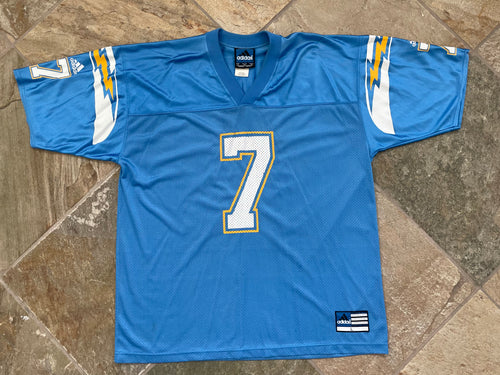 Vintage San Diego Chargers Doug Flutie Adidas Football Jersey, Size Large