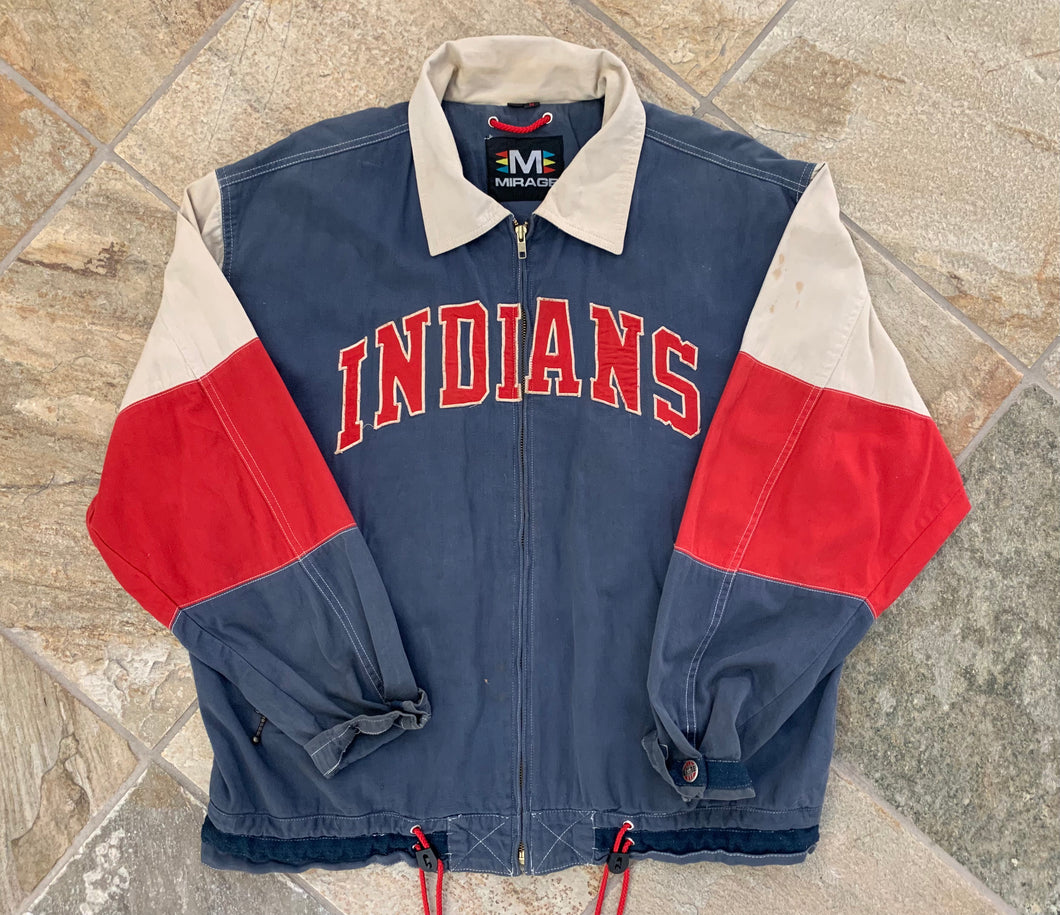 Vintage Cleveland Indians Mirage Baseball Jacket, Size Medium