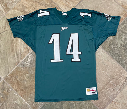 Vintage Philadelphia Eagles Ty Detmer Wilson Football Jersey, Size 46, Large