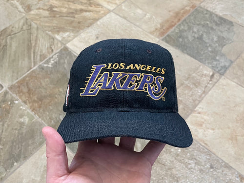 Vintage Los Angeles Lakers Sports Specialties Script Snapback Basketball Hat