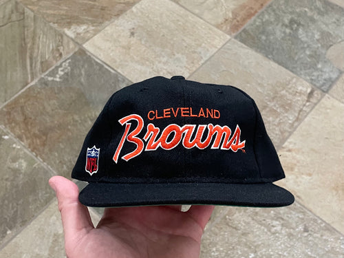 Vintage Cleveland Browns Sports Specialties Script Snapback Football Hat