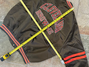 Vintage Cleveland Browns Chalkline Satin Football Jacket, Size XL