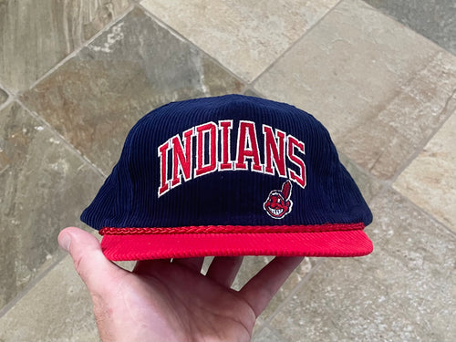 Vintage Cleveland Indians Universal Corduroy Snapback Baseball Hat
