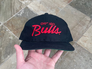 Vintage Chicago Bulls Sports Specialties Script Snapback Basketball Hat