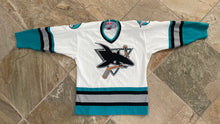 Load image into Gallery viewer, Vintage San Jose Sharks CCM Hockey Jersey, Size Youth L/XL
