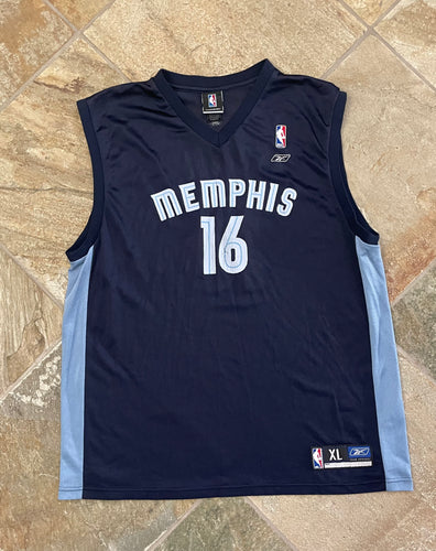 Vintage Memphis Grizzlies Pau Gasol Reebok Basketball Jersey, Size XL