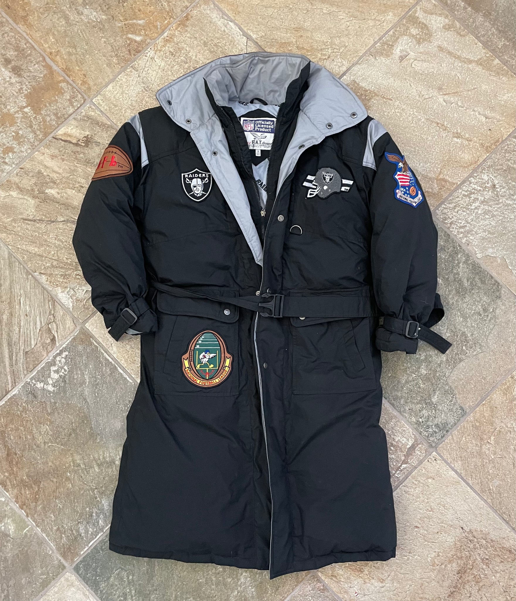 Vintage Los Angeles Raiders F.A.T. Goose Parka Football Jacket Vintage Los Angeles Raiders F.A.T. Goose Parka Football Jacket