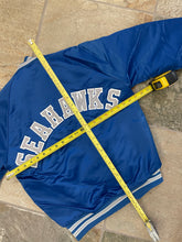 Load image into Gallery viewer, Vintage Seattle Seahawks Chalkline Satin Football Jacket, Size Small