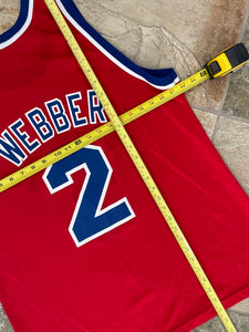 Vintage Washington Bullets Chris Webber Champion Basketball Jersey, Size 48, XL