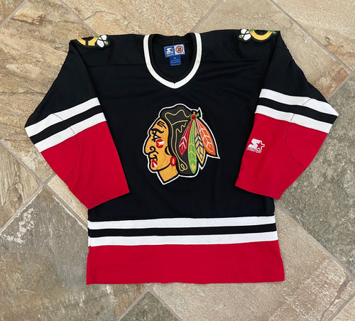 Vintage Chicago Blackhawks Starter Hockey Jersey, Size Medium