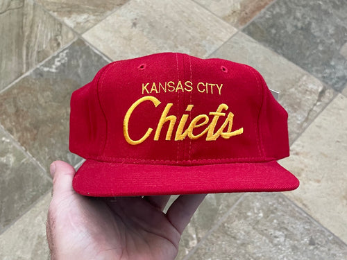 Vintage Kansas City Chiefs Sports Specialties Script Snapback Football Hat