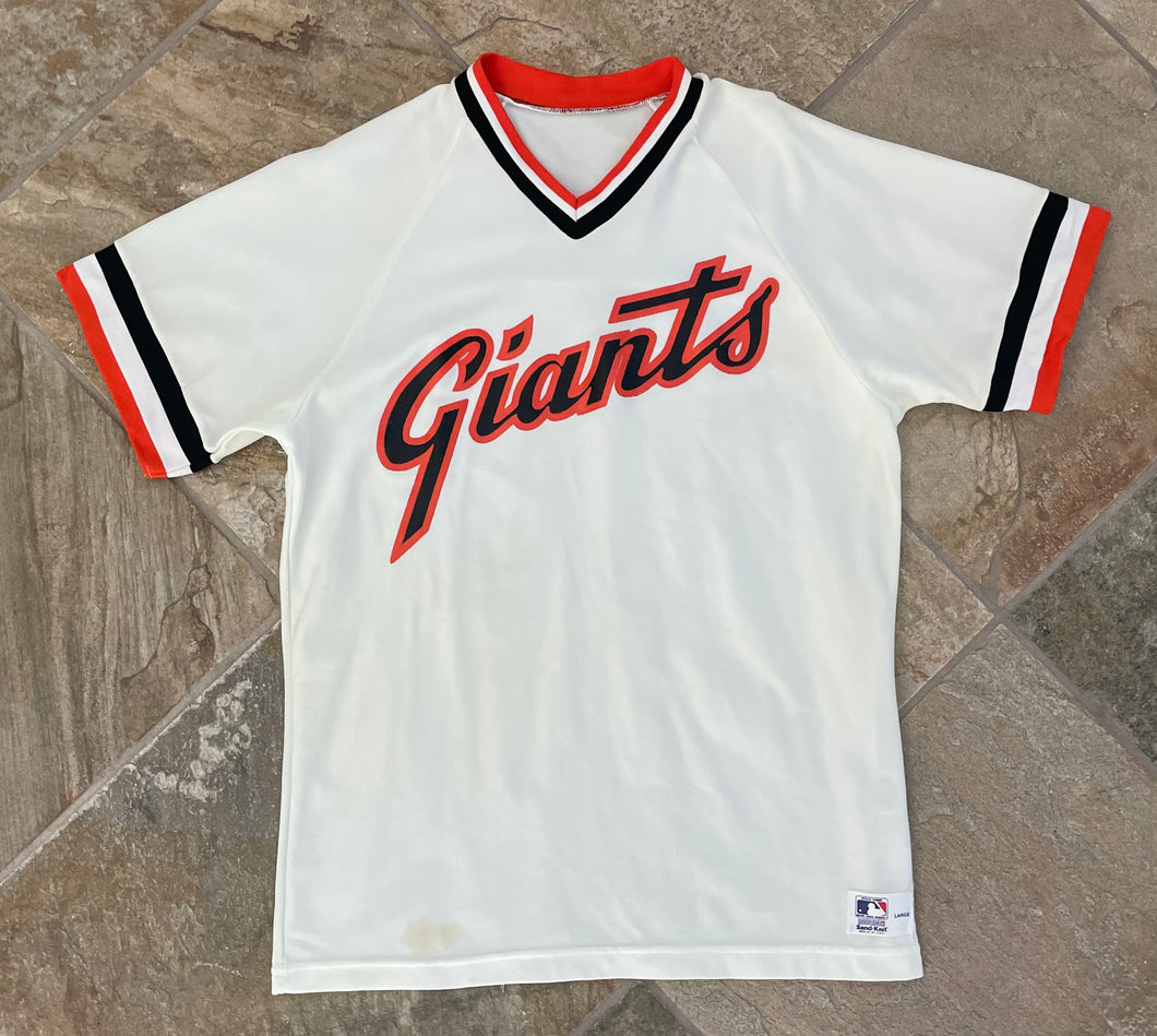 Vintage San Francisco Giants Sand Knit Baseball Jersey, Size Large