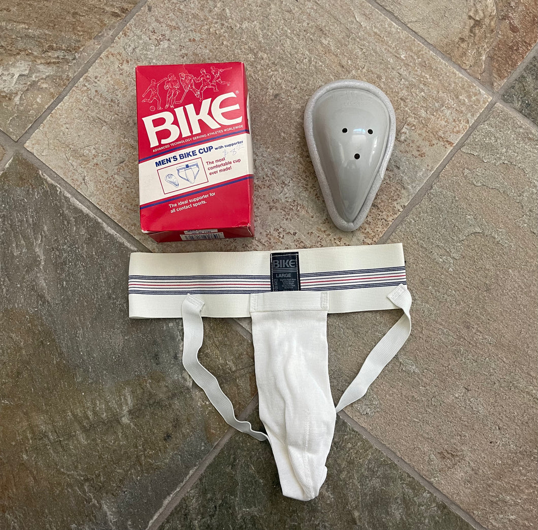 Vintage Bike Jock Strap Athletic Supporter, Cup, Size Large ###