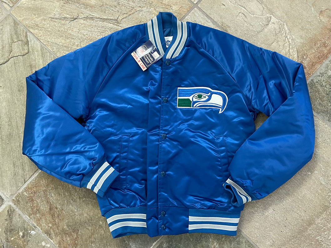 Vintage Seattle Seahawks Chalkline Satin Football Jacket, Size Small