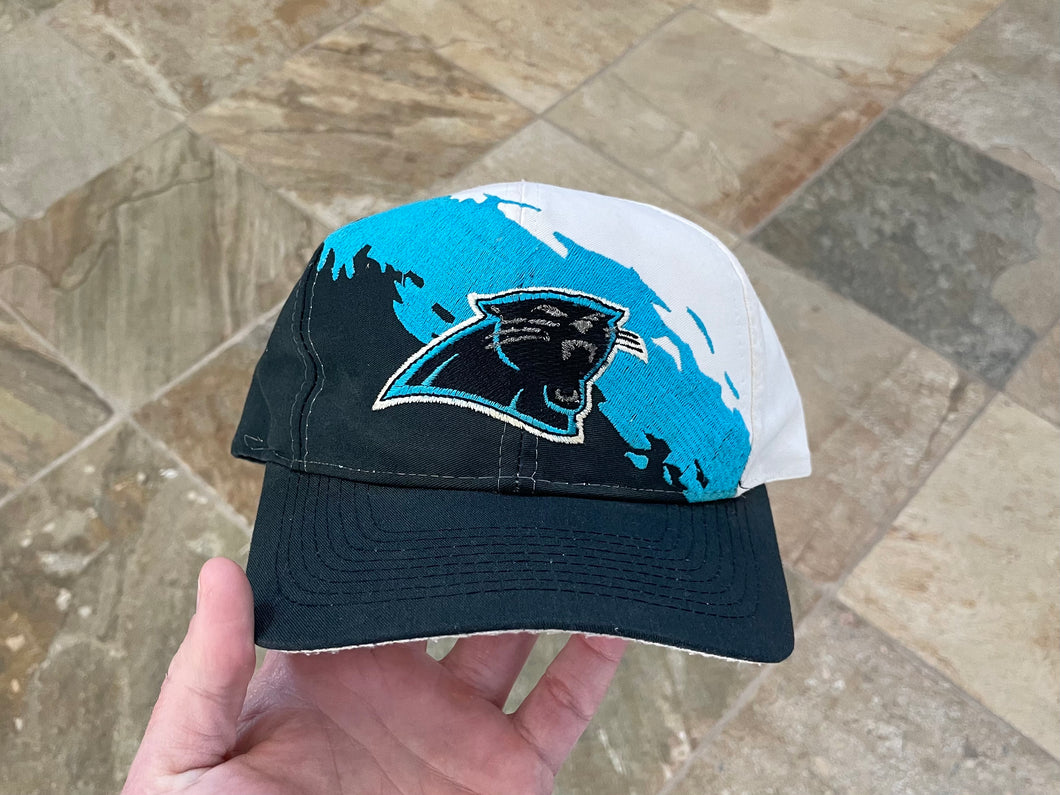 Vintage Carolina Panthers Logo 7 Splash Snapback Football Hat