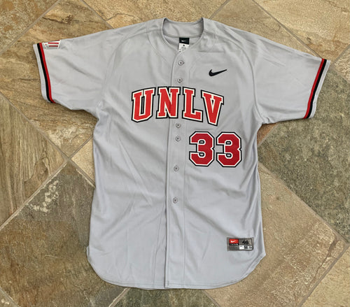 UNLV Runnin’ Rebels Game Worn Nike College Baseball Jersey, Size 46, Large