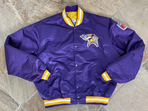 Vintage Minnesota Vikings Starter Satin Football Jacket, Size XL