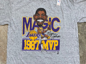 Vintage Los Angeles Lakers Magic Johnson Salem Sportswear Basketball TShirt, Size Large