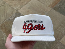 Load image into Gallery viewer, Vintage San Francisco 49ers Youngan Script Corduroy Strapback Football Hat