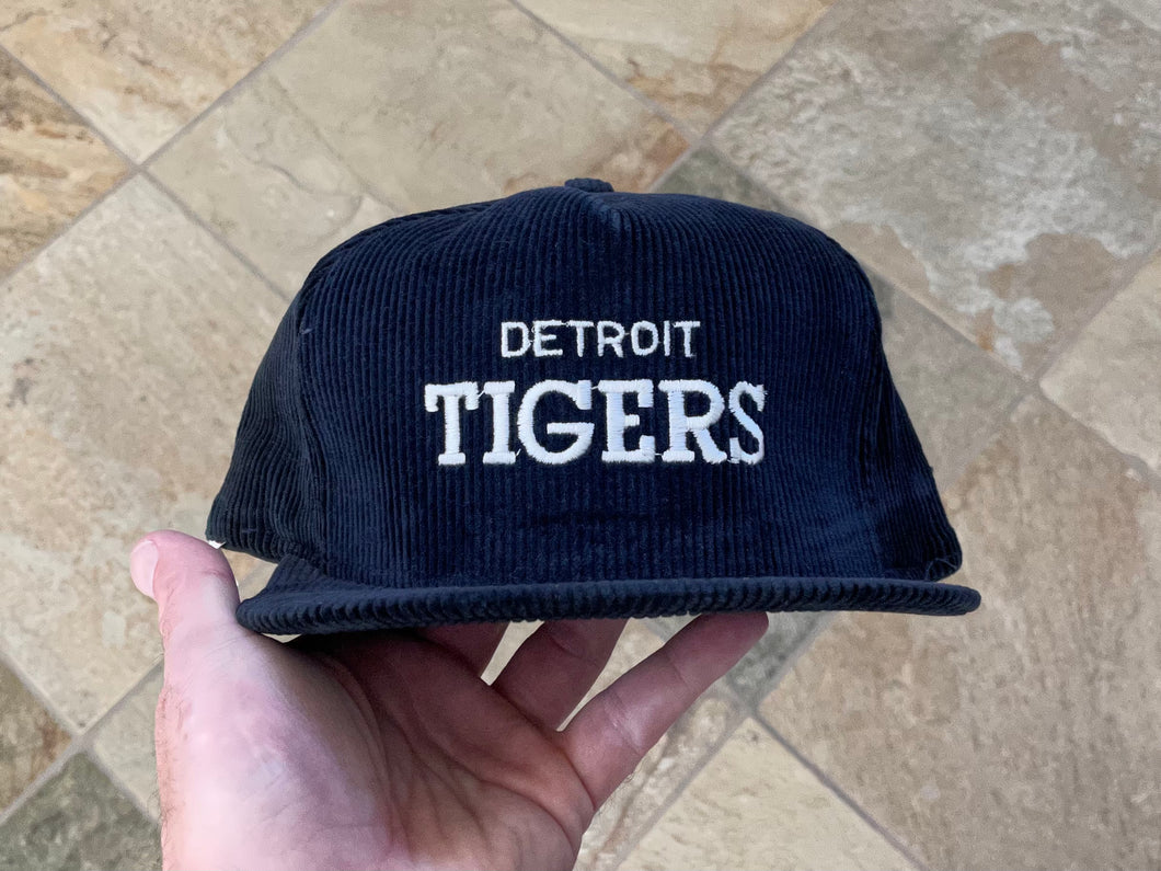 Vintage Detroit Tigers AJD Corduroy Snapback Baseball Hat
