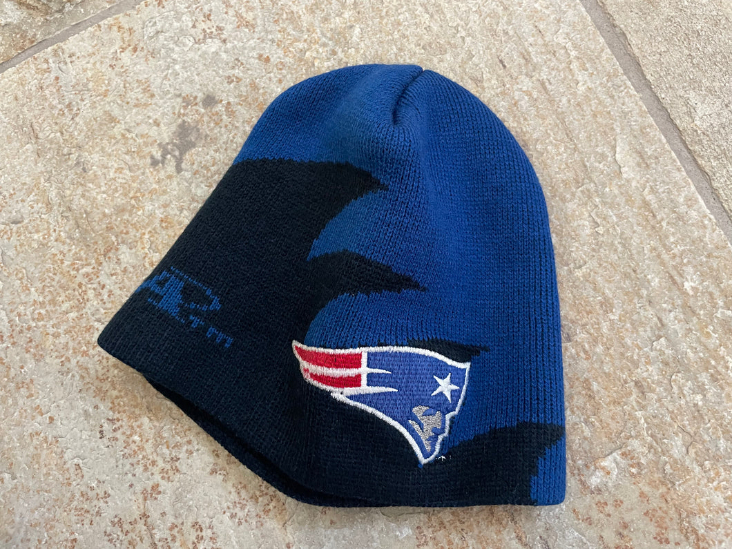 Vintage New England Patriots Logo Athletic Sharktooth Beanie Ski Cap Football Hat