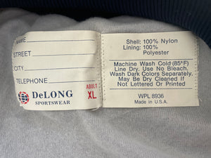 Vintage New York Yankees Satin DeLong Baseball Jacket, Size XL