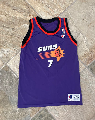 Vintage Phoenix Suns Kevin Johnson Champion Basketball Jersey, Size Youth Large, 14-16