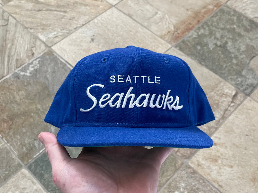 Vintage Seattle Seahawks Sports Specialties Script Snapback Football Hat
