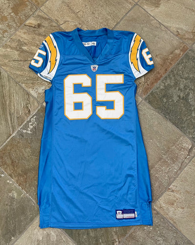 Vintage San Diego Chargers Cory Withrow Game Worn Reebok Football Jersey