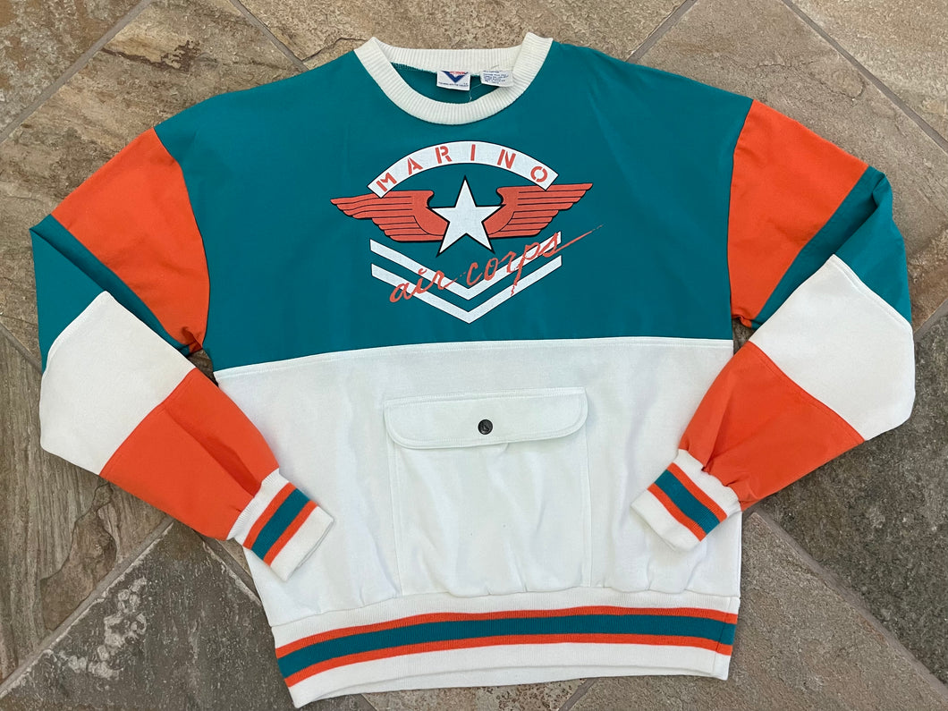 Vintage Miami Dolphins Marino Air Corps Pony Football Sweatshirt, Size Medium