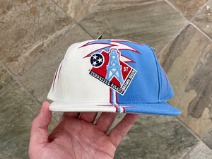 Vintage Houston Oilers Shark Tooth Snapback Hat Cap Logo
