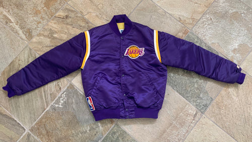 Vintage Los Angeles Lakers Starter Satin Basketball Jacket, Size Large