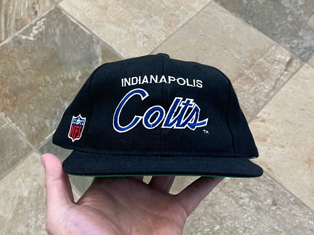 Vintage Indianapolis Colts Sports Specialties Script Snapback Football Hat