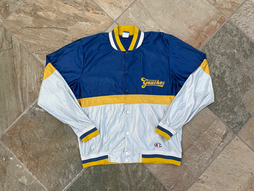 Vintage UCSB Gauchos Game Worn Warmup Basketball College Jacket, Size Large