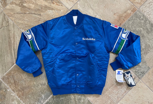 Vintage Seattle Seahawks Starter Satin Football Jacket, Size Medium