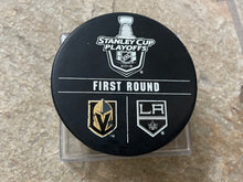 Load image into Gallery viewer, Las Vegas Golden Knights Playoffs Game Used Warm-Up Hockey Puck ###
