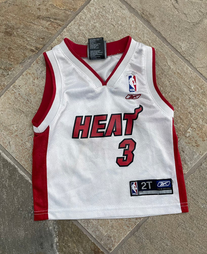 Vintage Miami Heat Dwayne Wade Reebok Basketball Jersey, Size Youth, 2T