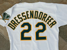 Load image into Gallery viewer, Vintage Oakland Athletics Kirk Dressendorfer Russell Game Worn Baseball Jersey, Size 44, Large