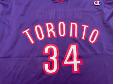 Load image into Gallery viewer, Vintage Toronto Raptors Hakeem Olajuwon Champion Basketball Jersey, Size 44, Large