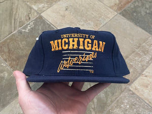 Vintage Michigan Wolverines Signature Bar Snapback College Hat