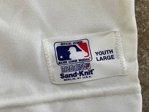 Vintage Toronto Blue Jays Sand Knit Baseball Jersey, Size Youth Large