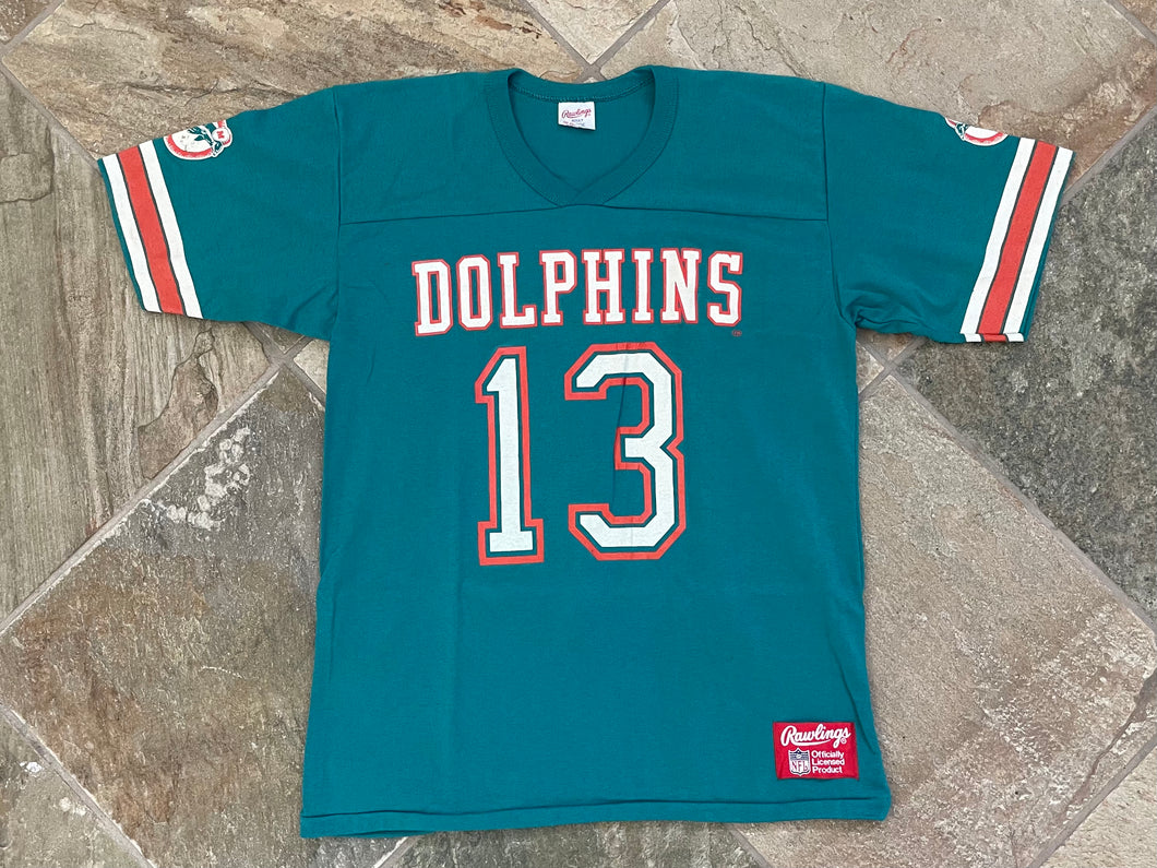 Vintage Miami Dolphins Dan Marino Rawlings Football TShirt, Size Large