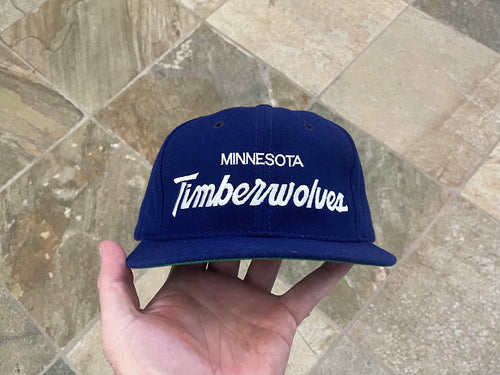 Vintage Minnesota Timberwolves Sports Specialties Script Snapback Basketball Hat