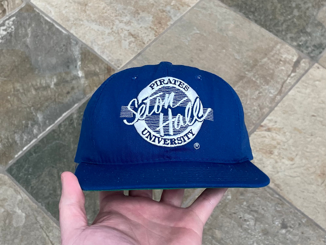 Vintage Seton Hall Pirates The Game Circle Logo Snapback College Hat