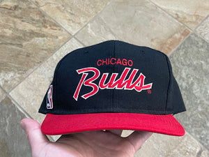 Vintage Chicago Bulls Sports Specialties Script Snapback Basketball Hat