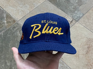 Vintage St. Louis Blues Sports Specialties Script Snapback Hockey Hat